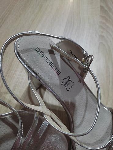 ecco.rs obuca: NOVO!!! Prelepe sandale u srebrnoj boji, broj 40, ug 26 cm, visina — 3