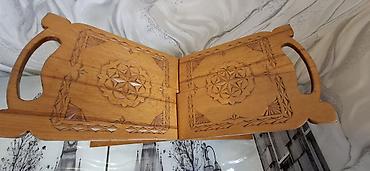 Musiqi alətləri: 🕌 Taxta Quran altlığı – RƏHƏL 🕌 Əl işi, möhkəm və zərif oyma naxışlı — 2