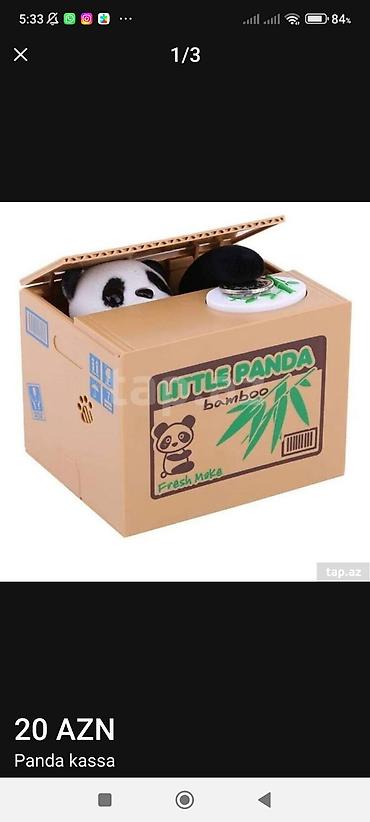 Yumşaq oyuncaqlar: Panda qəpik oğrusu.Kassa. Qəpikləri Panda özü götürür qaba — 1