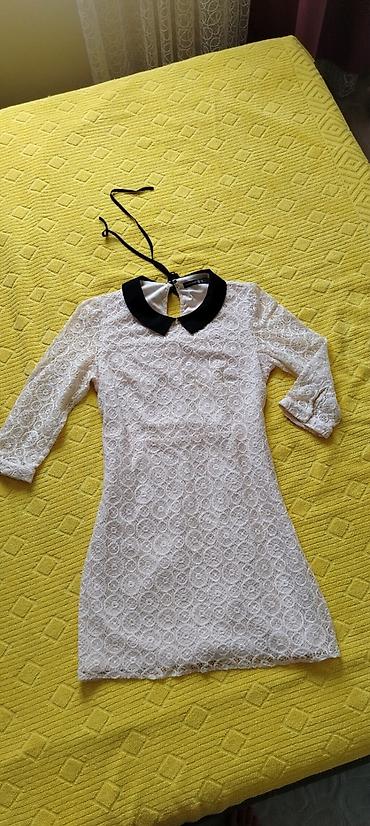 binarni sat: Prelepa bluza - tunika od čipke,brenda ATMOSPFERE, sa crnom kragnom — 2