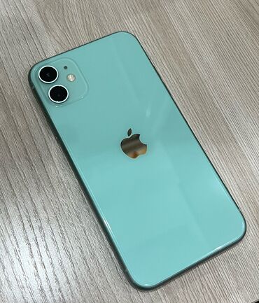 Apple iPhone: IPhone 11, Б/у, 64 ГБ, Зеленый, Защитное стекло, 78 %