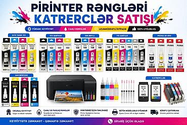 принтеры в баку: Məhsul: Printer rəngləri və katreclər Təsvir: - Eco Tank 112, 103 — 1