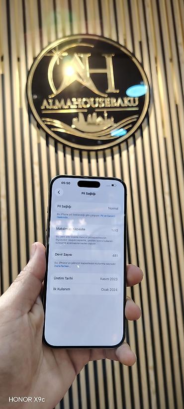 ipad pro 12: IPhone 15 Pro, 128 GB, Qara, Simsiz şarj, Face ID, Sənədlərlə — 2