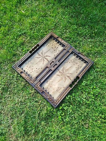 Nərdlər: Taxta Nərd-Taxta (Backgammon) dəsti - Material: keyfiyyətli ağac — 13