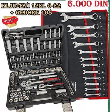 alko test cena: Set alata: Ključevi 12 elemenata (6–22 mm) + gedore set 108 delova — 1