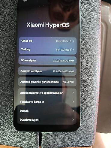 Redmi Note 12, 128 GB, rəng - Yaşıl, Sensor