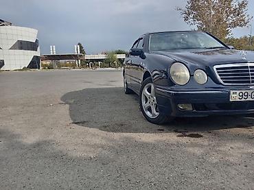quba teker: Mercedes-Benz E-Class (W210) sedan - Kuzov: 4 qapılı sedan, tünd mavi — 1