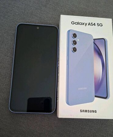 baku electronics samsung a70: Samsung Galaxy A54 5G, 256 GB, rəng - Mavi, Barmaq izi, İki sim kartlı, Face ID