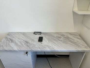 стол стеклянный офисный: Офисный Стол, цвет - Белый, Новый