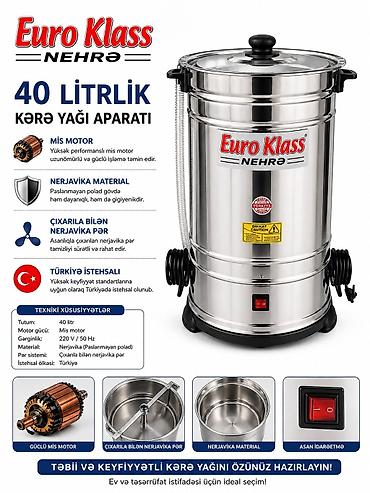 süd seperatoru: 🛒 Euro Klass Nehrə – 40 Litrlik Kərə Yağı Aparatı ✔️ Güclü və — 1