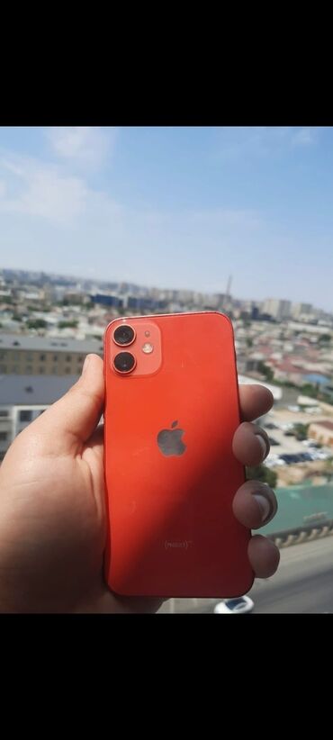 iphone 12 bakida: IPhone 12 mini, 64 GB, Qırmızı, Face ID