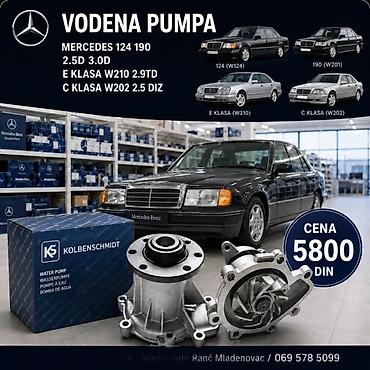 pumpica za karburator: VODENA PUMPA MERCEDES 124 190 E C KLASA W210 W202 | Vodena pumpa — 1