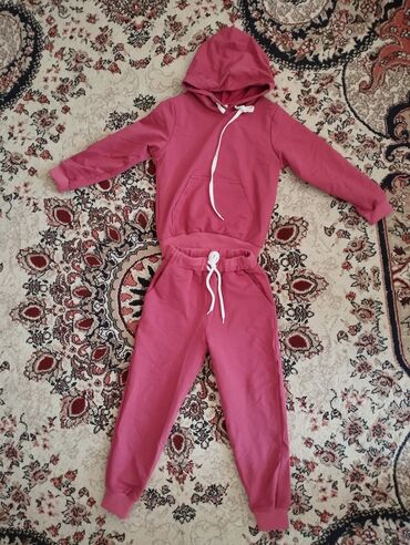 детский спортивный костюм на девочку: Комплект, цвет - Розовый, Новый