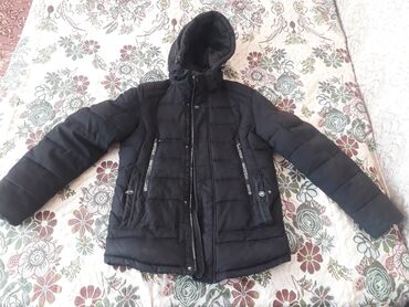 мужской куртка бу: Куртка 3XL (EU 46), цвет - Черный