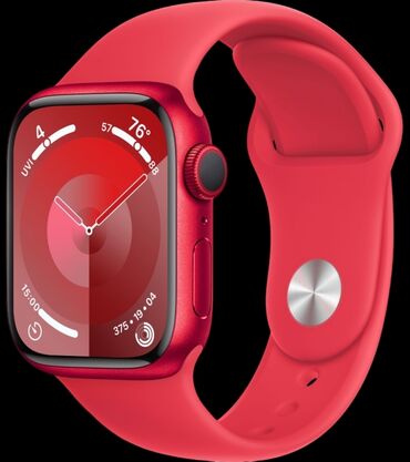 Смарт часы: Смарт часы, Apple, Сенсорный экран, цвет - Красный