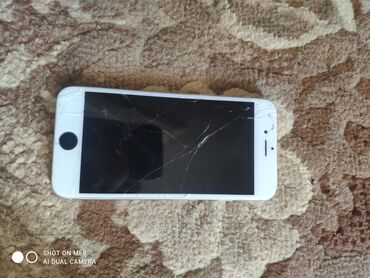 Apple iPhone: IPhone 6, < 16 GB, Gümüşü, Qırıq, Barmaq izi