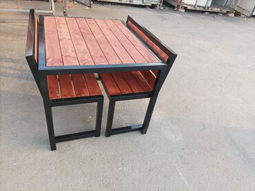 Столы для кафе: Мебель для сада. Скамейка. Садовый стол Уличный туалет. Летний душ — 4