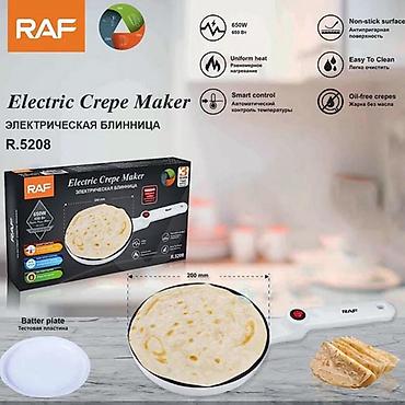 xəmir aparatı: RAF Electric Crepe Maker (R.5208) - Güc: 650W - Diametr: 200 mm - — 1