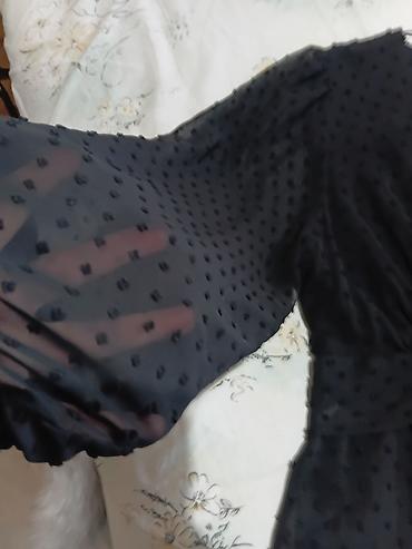 Haljine: ZARA crni kombinezon kao haljina m - Materijal: lagana, poluprozirna — 2