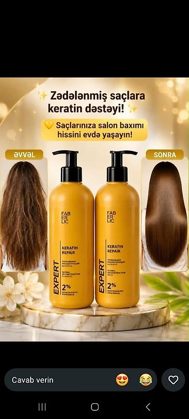 agilli saat irsad: Şampun Keratin Quru və qırılan saçlar üçün — 1