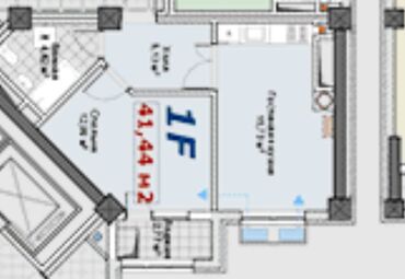дом в бостери: 1 комната, 41 м², Элитка, 11 этаж, ПСО (под самоотделку)