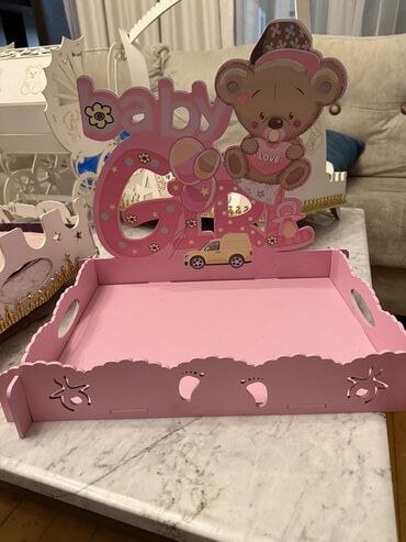 qız üçün tort sekilleri: Hamısını satıram təcili Yeni doğulan mərasimləri üçün dekorativ dəst