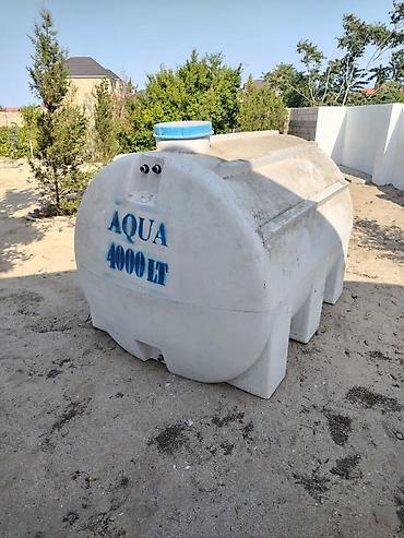 cen satilir: SuPlastik cen 4ton 450azn Qobu 5959 leli çəni – AQUA 4000 LT - Həcm — 1