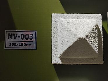 Фасадные 3D панели: Декоративный элемент NV-003, 150×150 мм. - Геометрия: пирамидальный — 1