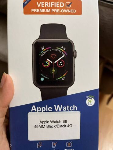 apple watch 4 qiymeti: Yeni, Smart saat, Apple, rəng - Qara