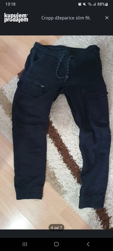 zvoncare za devojčice: Kronos, Cargo trousers, 164-170, color - Black