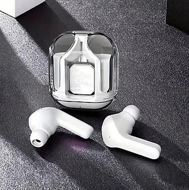 zaryadka apple watch: Şəffaf displeyli TWS Bluetooth qulaqlıq - Dizayn: Kompakt şarj qutusu — 2