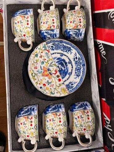 Çay dəstləri və servizlər: Çay dəsti, rəng - Ağ, Farfor, 6 nəfərlik — 11