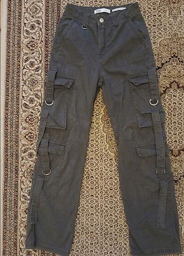 Şalvarlar: Şalvar, Bershka, 2XS, rəng - Yaşıl — 1