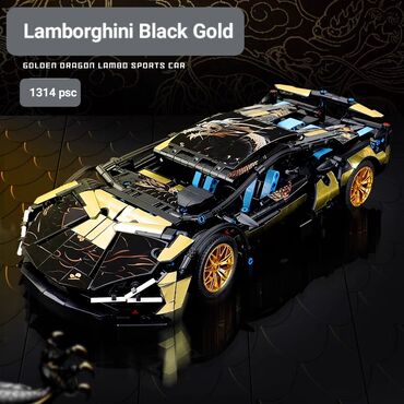 Игрушки: Конструктор Lamborghini Black Gold 🔥🔥 1314 деталей Размер: 36 × 17