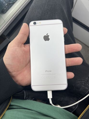 apple iphone 6 plus: IPhone 6 Plus, Б/у, 64 ГБ, Белый, 100 %