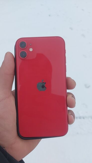 телефон iphone 6s: IPhone 11, Б/у, 128 ГБ, Красный, Чехол, 75 %