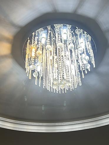 Çılçıraq, 10 və daha çox lampa, Xrustal