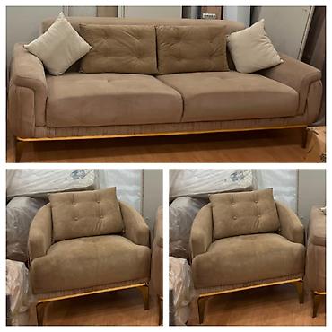 Digər mebel: Divan desti 600azn. Divan açılır, bazası yoxdu. Kilim mebelidən baha — 1