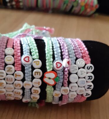 Narukvice: Narukvice Hand Made 150 vockice, 200 ime, 250 perlice Isporuka Slanje — 7