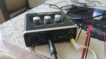 Səs kartları: Behringer U-PHORIA UM2 USB audio interfeysi, problemsiz tam işlək — 1