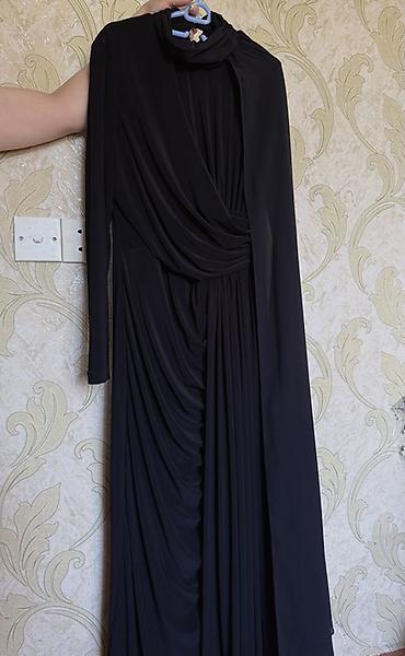 гель лаки: Qara ziyafət/libas - Model: Uzun, asimmetrik detallı ziyafət donu - — 2