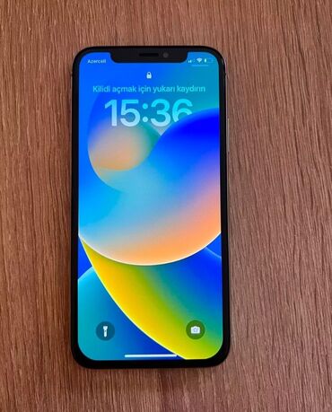 Apple iPhone: IPhone X, 64 GB, Blue Titanium, Face ID, Sənədlərlə