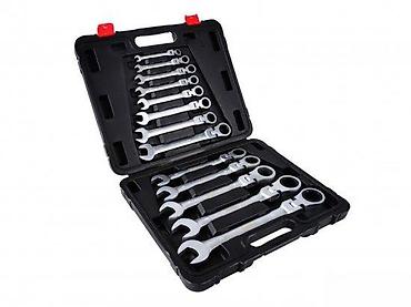 Setovi ručnog alata: Set zglobnih čegrtaljki/ključeva u koferu – 12 kom - Profesionalni — 4