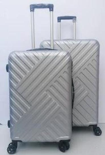 Putni koferi i torbe: Tvrdi kofer za putovanje – srebrni - Materijal: izdržljiva — 12