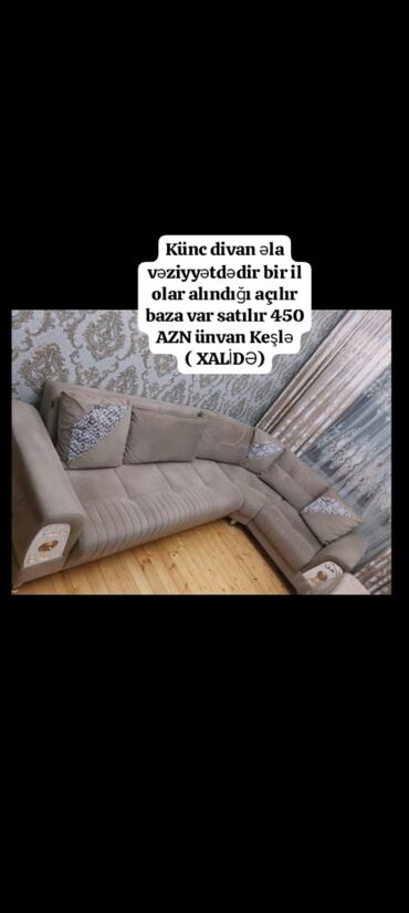 ağaç satış: Künc divan əla vəziyyətdədir bir il olar alındığı açılır baza var