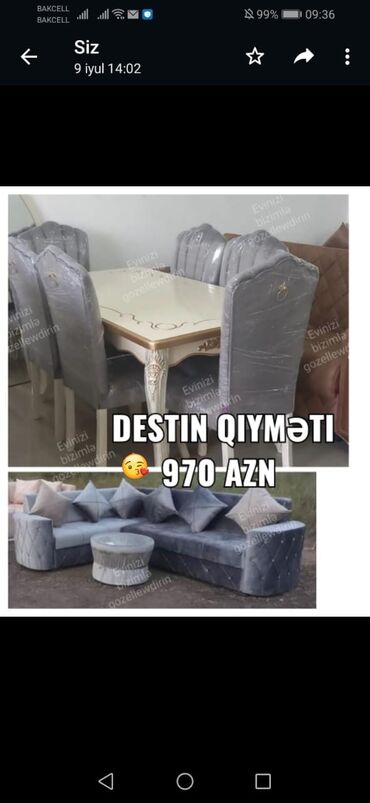 delloro mebel divanlar: Divan və masa dəstləri