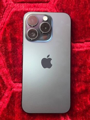 проектор через телефон: IPhone 15 Pro, Колдонулган, 256 ГБ, Blue Titanium, Каптама, 81 %
