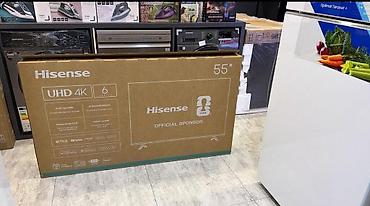 android tv box mi: Yeni Televizor Hisense 55" 4K (3840x2160), Pulsuz çatdırılma — 1