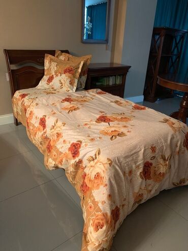 вязанная наволочка на подушку в Кыргызстан: Постельное белье для односпальной кровати из 4 предметов - простынь