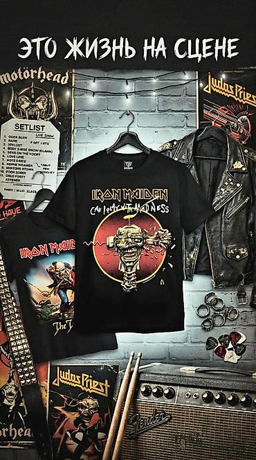 Футболки: Футболки с принтами Iron Maiden (черные) Варианты дизайна: - — 24